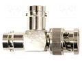 T adapter; 60VDC; 38.1mm; BNC male,BNC female x2; 50Ω; 30VAC MUELLER ELECTRIC BU-P4896