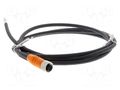 Cable: for sensors/automation; M12; PIN: 4; straight; 5m; PUR OMRON Y92EM12PURSH4S5ML