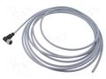 Connector: M12; plug; female; PIN: 5; angled; cables; 5m HARTING C21320000000006