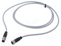Cable: for sensors/automation; M12; PIN: 5; unshielded; plug; PVC HARTING C21320000000021
