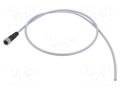 Connector: M12; plug; female; PIN: 4; straight; cables; 1m HARTING C21320000000039