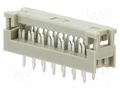 Connector: IDC; PIN: 14; SEK; IDC,THT; for ribbon cable; 2.54mm; 2x7 HARTING 09181149622