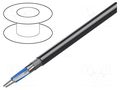 Wire; 1x2x24AWG; RS485; stranded; Cu; LSZH; chrome; 305m; CPR: Cca BELDEN 9841LW.00305