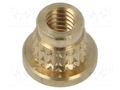 Threaded insert; brass; M4; BN 37898; L: 5.6mm; for plastic TAPPEX KVT-006M4