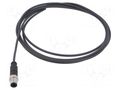 Connector: M12; plug; male; PIN: 3; straight; cables; 3m HARTING C21320000000071