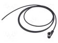 Connector: M12; plug; female; PIN: 4; angled; cables; 2m HARTING C21320000000090