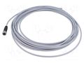 Connector: M12; plug; female; PIN: 3; straight; cables; 10m HARTING C21320000000093