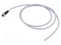 Connector: M12; plug; female; PIN: 5; straight; cables; 1.5m HARTING C21320000000095
