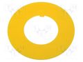 Warning plate; 30mm; Ømount.hole: 30.5mm; Ø: 60mm; PVC PROMET DR-FI30