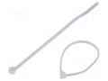 Cable tie; with a metal clasp; L: 92mm; W: 2.3mm; natural; 80N ABB TY23M