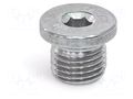 Hexagon head screw plug; without seal; Thread: M10; DIN 908 ELESA+GANTER DIN908-A4M10X1-A