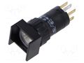 Switch: body; 16mm; Stabl.pos: 1; NC + NO; 51; Pos: 2; Ø16.2mm; square EAO 51-151.022