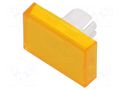 Actuator lens; 16mm; 51; yellow; plastic; Face dim: 15.3x21.5mm EAO 51-903.4