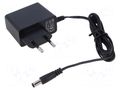 Power supply: switching; mains,plug-in; 9VDC; 1A; 9W; Out: 5,5/2,5 ESPE E12-0909-251