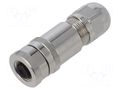Connector: M12; plug; PIN: 8; female; 30V; straight; screw terminal PHOENIX CONTACT SACCM12FS8CONPG9SH