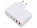 Power supply: switching; mains,plug-in; 5÷20VDC; 100W; white; 5A BASEUS CCGAN2P-L02