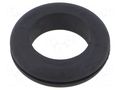 Grommet; Ømount.hole: 25.2mm; Øhole: 18.5mm; black; -40÷135°C ESSENTRA ESS-10089811