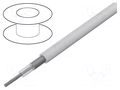 Wire: coaxial; RG58; stranded; Cu; PVC; white; 100m; Øcable: 4.95mm BELDEN MRG5800.12100