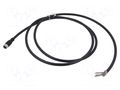 Cable: for sensors/automation; M12; PIN: 12; straight; 2m; socket KÜBLER 050060B1B211002M