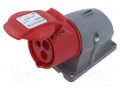 Connector: AC supply 3-phase; socket; female; 415V; IP&S; IP44 AMPHENOL 2CMA193099R1000