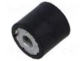 Vibration damper; M5; Ø: 16mm; rubber; L: 15mm; Shore hardness: 40±5 ELESA+GANTER EG-414854