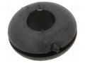 Grommet; Ømount.hole: 8mm; Øhole: 4.8mm; black; -40÷135°C; UL94HB ESSENTRA ESS-10089569