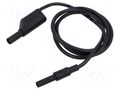 Test lead; 32A; insulated; Urated: 1kV; Len: 1m; black HIRSCHMANN T&M MALSWS-B100/2.5SW