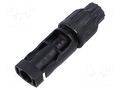 Connector: solar; plug; male; 1.5kV; IP68; straight; for cable MOREK MAP1006Q40