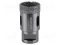 Diamond hole saw; 32mm; glaze,ceramic tile; Thread: M14 GRAPHITE 55H309