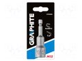Screwdriver bit; 6-angles socket; HEX 13mm; Mounting: 1/4" GRAPHITE 57H994