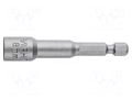 Screwdriver bit; 6-angles socket; HEX 8mm; Mounting: 1/4" GRAPHITE 57H992