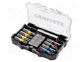 Kit: screwdriver bits; 10pcs. GRAPHITE 56H614