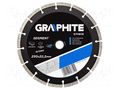 Cutting diamond wheel; Ø: 230mm; Øhole: 22.2mm; Disc thick: 2.7mm GRAPHITE 57H619