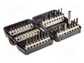 Kit: screwdriver bits; hex key,Phillips,Pozidriv®,Torx®; 1/4" GRAPHITE 56H560