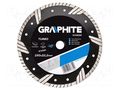 Cutting diamond wheel; Ø: 230mm; Øhole: 22.2mm; Disc thick: 3.1mm GRAPHITE 57H630