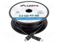 Cable; HDMI plug,both sides; PVC; HDMI 2.1; Len: 10m; black LANBERG CA-HDMI30FB-0100BK