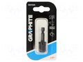 Adapter; Mounting: hexagon 1/4"/ square 1/2"; impact GRAPHITE 56H556