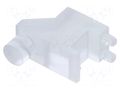 Fiber for LED; Ø3mm; Front: flat; angular,with PCB mounting BIVAR SLP3-300-100-F