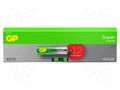 Battery: alkaline; AA; 1.5V; non-rechargeable; Ø14.5x50.5mm GP BAT-LR6X12SUPER-GP