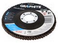 Flap grinding wheels; Ø: 115mm; Øhole: 22.2mm; Granularity: 36 GRAPHITE 55H980