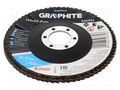 Flap grinding wheels; Ø: 115mm; Granularity: 100; 22.2mm GRAPHITE 55H984