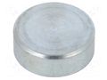 Magnet: permanent; samarium, cobalt; 40N; Ø: 13mm; H: 4.5mm; steel ELESA+GANTER GN50.1-SC-13-4.5