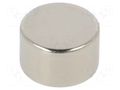Magnet: permanent; neodymium; 25N; Ø: 10mm; H: 6mm ELESA+GANTER GN55.2-ND-10-6