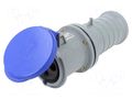Connector: AC supply 3-phase; plug; female; PIN: 3; 63A; 250V; IP&S AMPHENOL 2CMA166840R1000