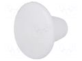 Stopper; H: 7.5mm; push-in; Flange dia: 12mm; white; 054054211303 ESSENTRA ESS-10060513