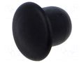 Stopper; H: 7.5mm; push-in; Flange dia: 12mm; black; 054080269903 ESSENTRA ESS-10060575