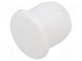 Stopper; H: 9mm; push-in; Flange dia: 12mm; white; Ømount.hole: 10mm ESSENTRA ESS-10060605
