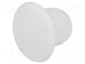Stopper; H: 9mm; push-in; Flange dia: 15mm; white; Ømount.hole: 10mm ESSENTRA ESS-10060643