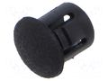 Stopper; H: 7.9mm; push-in,snap-fastener; Flange dia: 7.9mm; black ESSENTRA ESS-10112144