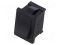 ROCKER; SPST; Pos: 2; OFF-ON; 5.5A/250VAC; black; RA1; -20÷105°C E-SWITCH RA12131100